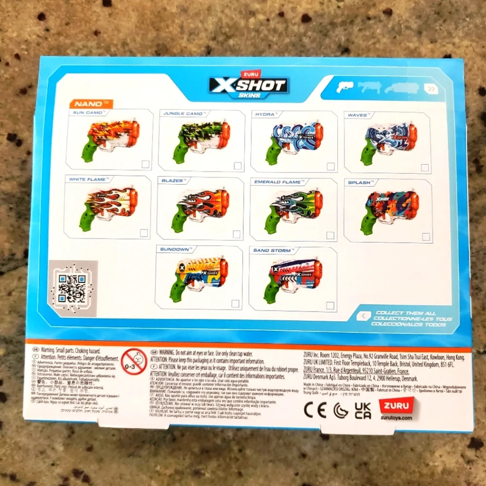 X-Shot Water Fast Fill Skins - Zuru - Nano Series‎